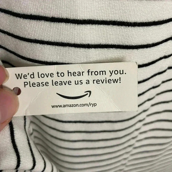 Daily Ritual Black and White Stripe Maxi Dress NEW with tags Size XL - Picture 4 of 7